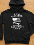 No one is taking my guns pull over hoodie