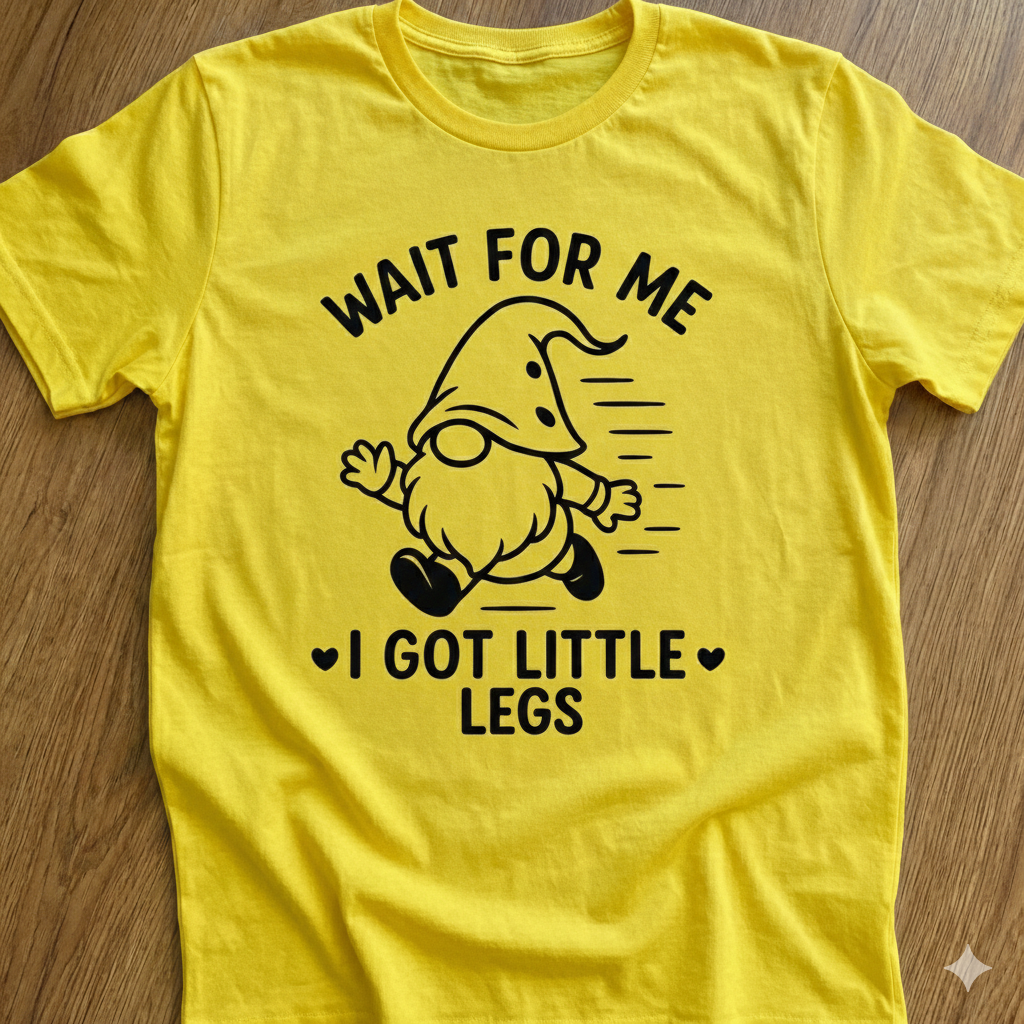 Wait for me I got little legs