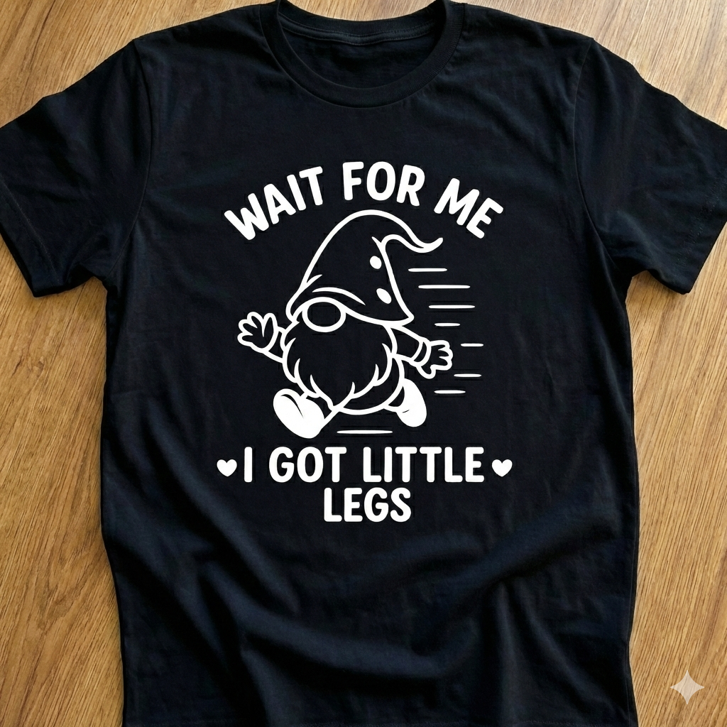 Wait for me I got little legs