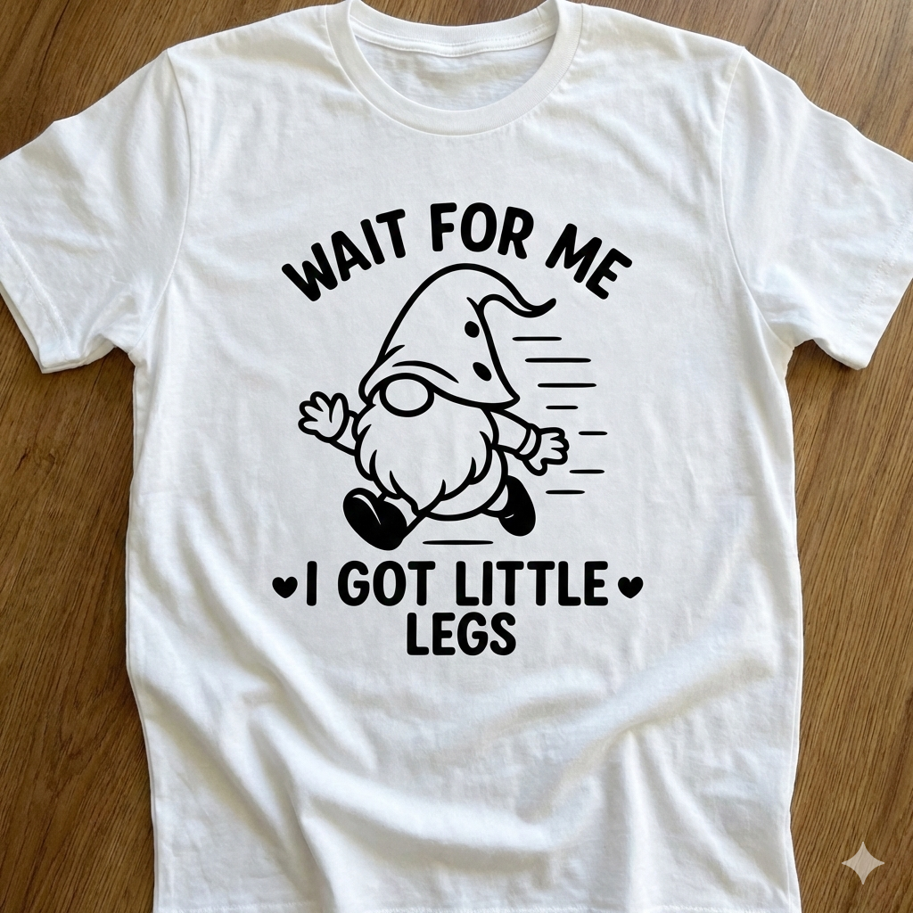 Wait for me I got little legs
